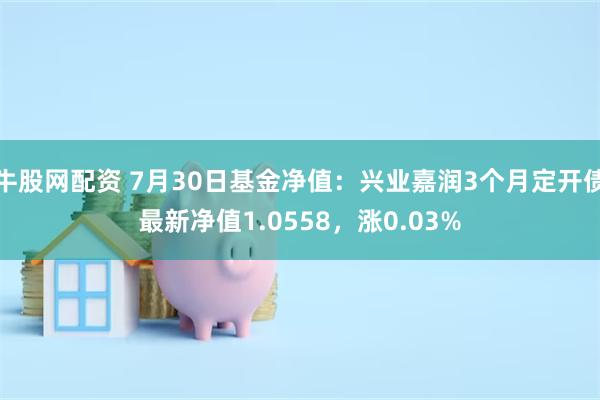 牛股网配资 7月30日基金净值：兴业嘉润3个月定开债最新净值1.0558，涨0.03%